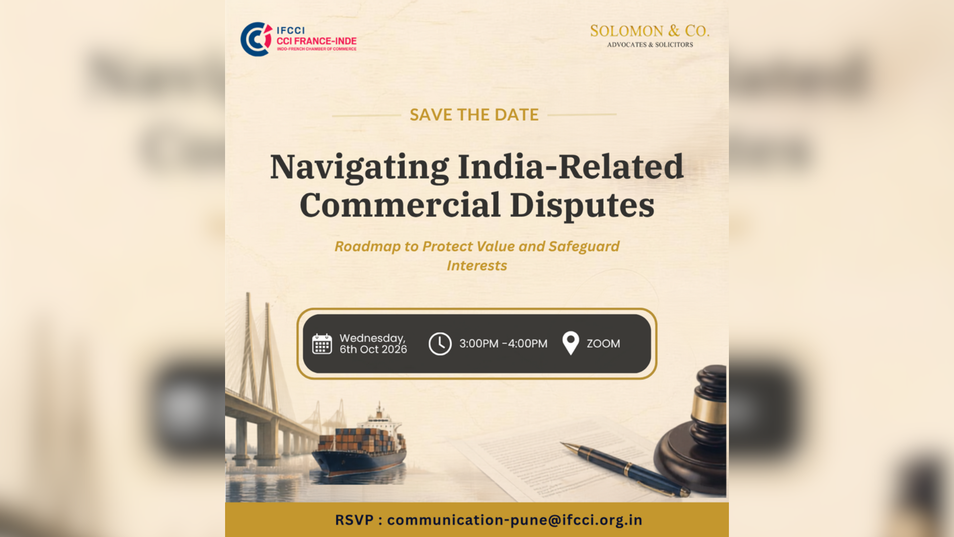 IFCCI X Solomon & Co | Navigating India-Related Commercial Disputes