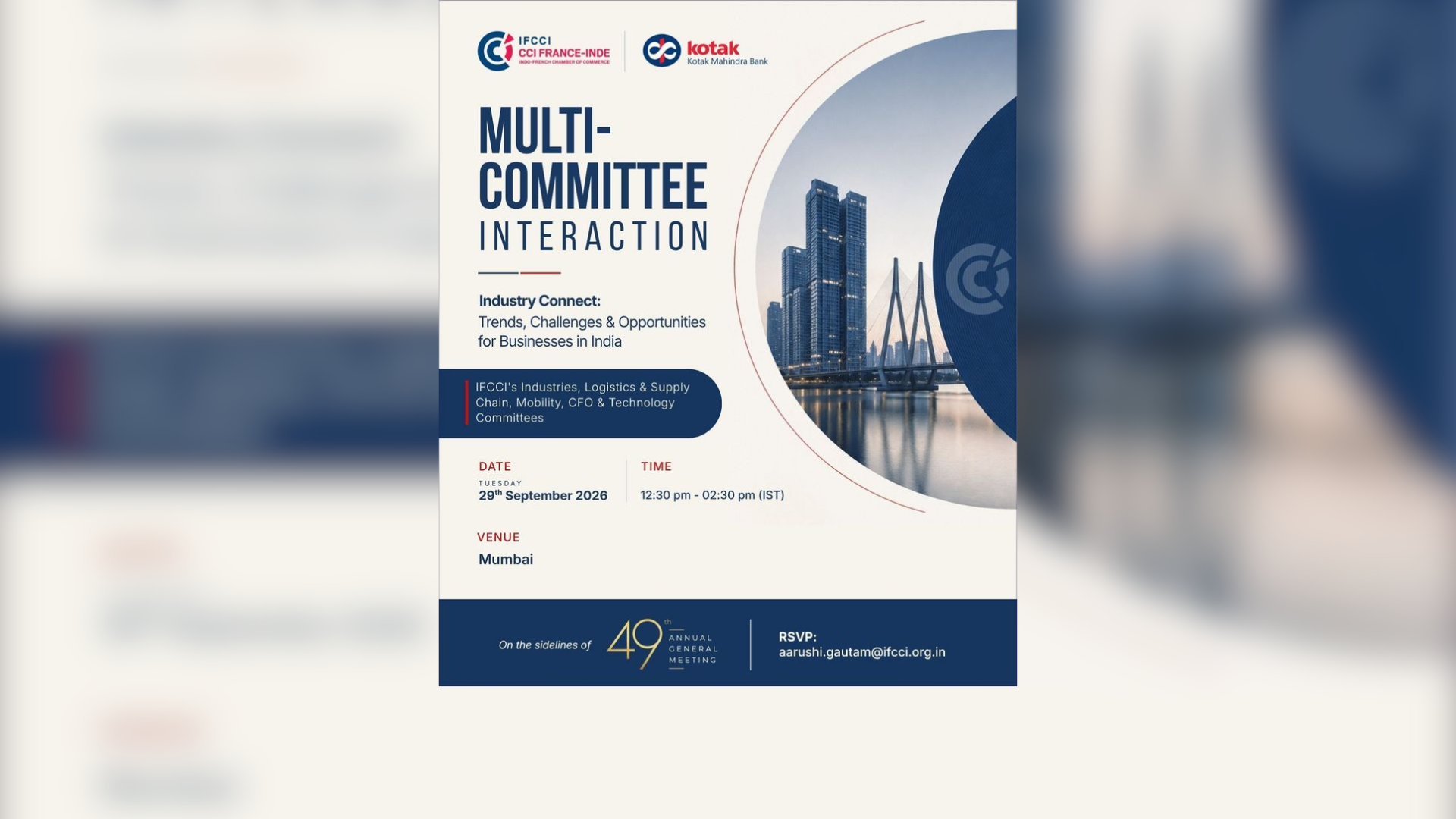 IFCCI's Multi Committee Interaction - Industries, Logistics & Supply Chain, Mobility, CFO and Technology
