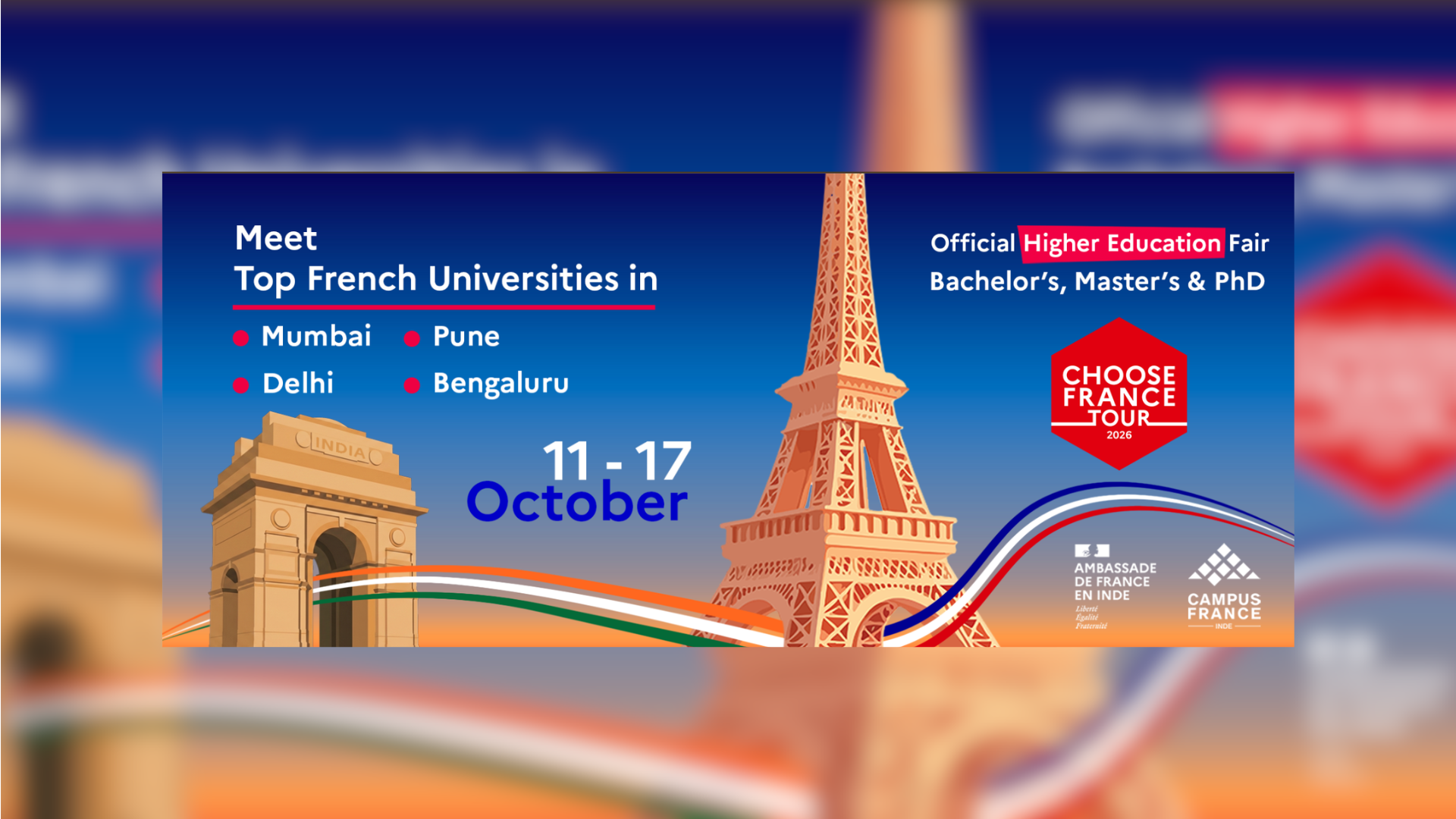 Choose France Tour 2026: Study in France — Delhi